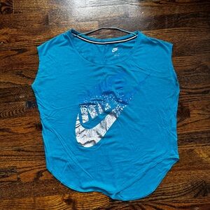 Nike Blue Sleeveless Top